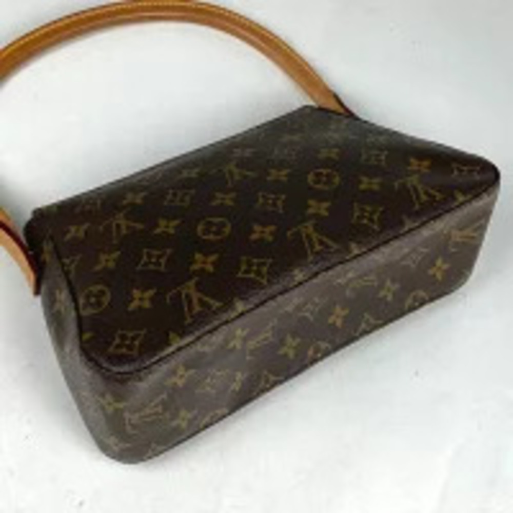 Louis Vuitton Bag Shoulder Looping Brown Monogram Handbag Hobo Brown - Picture 1 of 6